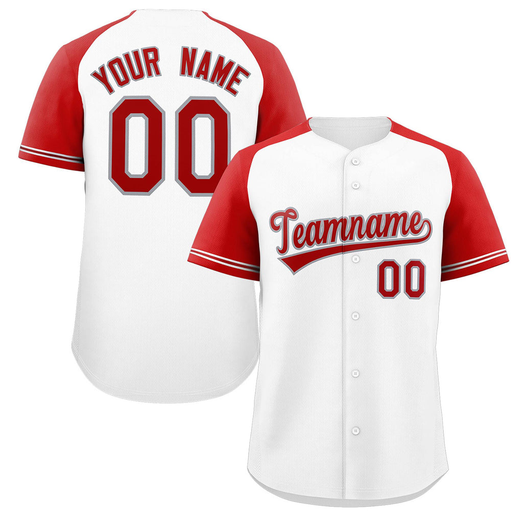 Custom Raglan Sleeves Baseball Jersey Button Down Uniforms