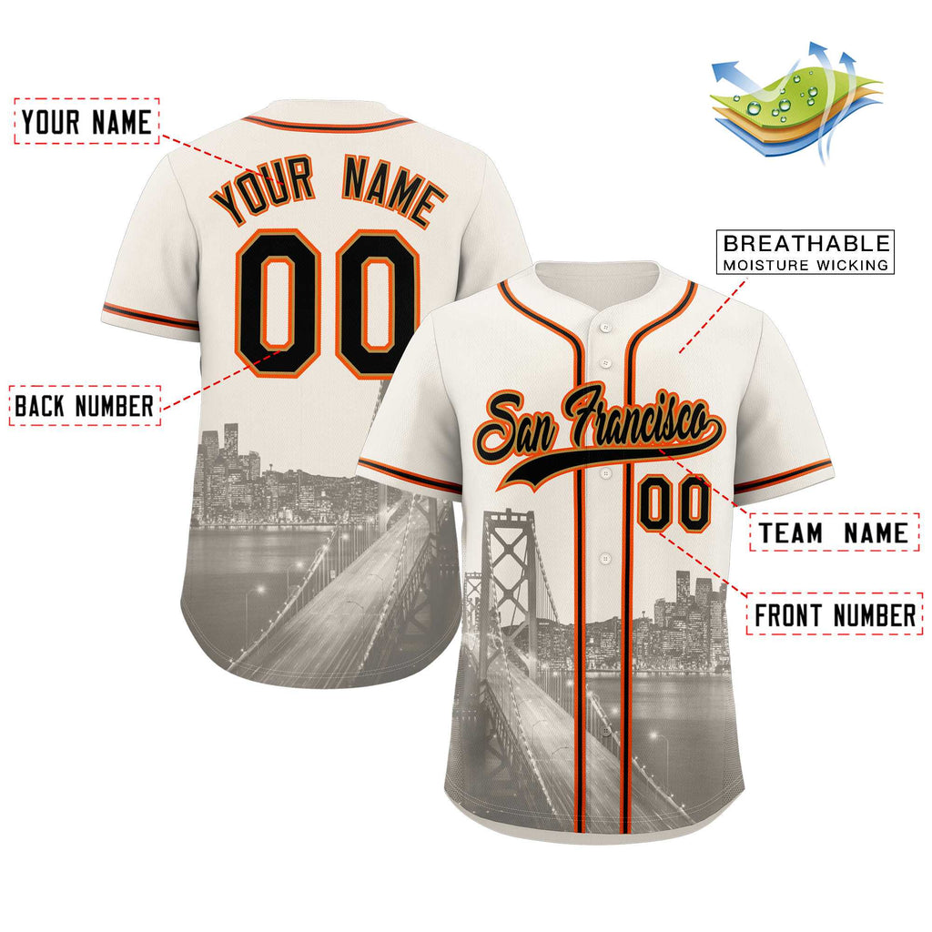 Custom San Francisco City Connect Baseball Jersey