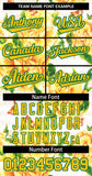 Custom Graffiti Pattern Authentic Leaves Flower Baseball Jersey