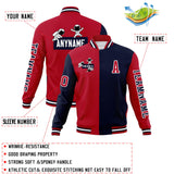 Custom Split Fashion Jacket Personalized Letterman Two Tone Raglan Sleeves Jacket