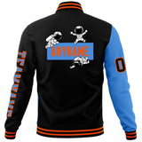 Custom Split Fashion Jacket Personalized Letterman Two Tone Raglan Sleeves Jacket