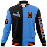 Custom Split Fashion Jacket Personalized Letterman Two Tone Raglan Sleeves Jacket