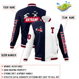 Custom Split Fashion Jacket Personalized Letterman Two Tone Raglan Sleeves Jacket