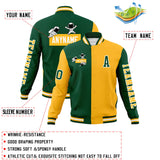 Custom Split Fashion Jacket Personalized Letterman Two Tone Raglan Sleeves Jacket