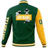 Custom Split Fashion Jacket Personalized Letterman Two Tone Raglan Sleeves Jacket