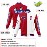 Custom Split Fashion Jacket Personalized Letterman Two Tone Raglan Sleeves Jacket
