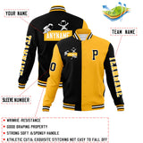 Custom Split Fashion Jacket Personalized Letterman Two Tone Raglan Sleeves Jacket