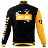 Custom Split Fashion Jacket Personalized Letterman Two Tone Raglan Sleeves Jacket