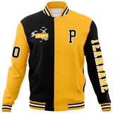 Custom Split Fashion Jacket Personalized Letterman Two Tone Raglan Sleeves Jacket
