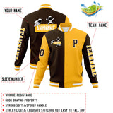 Custom Split Fashion Jacket Personalized Letterman Two Tone Raglan Sleeves Jacket