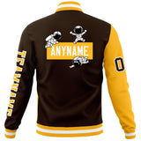 Custom Split Fashion Jacket Personalized Letterman Two Tone Raglan Sleeves Jacket