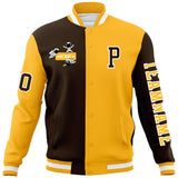 Custom Split Fashion Jacket Personalized Letterman Two Tone Raglan Sleeves Jacket