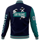 Custom Split Fashion Jacket Personalized Letterman Two Tone Raglan Sleeves Jacket