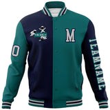 Custom Split Fashion Jacket Personalized Letterman Two Tone Raglan Sleeves Jacket