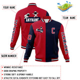 Custom Split Fashion Jacket Personalized Letterman Two Tone Raglan Sleeves Jacket