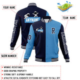 Custom Split Fashion Jacket Personalized Letterman Two Tone Raglan Sleeves Jacket