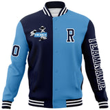 Custom Split Fashion Jacket Personalized Letterman Two Tone Raglan Sleeves Jacket