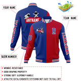 Custom Split Fashion Jacket Personalized Letterman Two Tone Raglan Sleeves Jacket