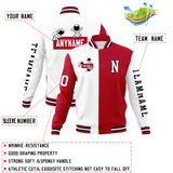 Custom Split Fashion Jacket Personalized Letterman Two Tone Raglan Sleeves Jacket
