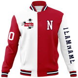 Custom Split Fashion Jacket Personalized Letterman Two Tone Raglan Sleeves Jacket
