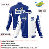 Custom Split Fashion Jacket Letterman Raglan Sleeves Astronaut  Baseball Jacket