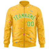 Custom Graffiti Pattern Jacket Zipper Stitched Baseball Jacket Casual Sweatshirt Letterman Bomber Coats