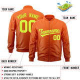 Custom Gradient Full-Zip Personalized Stitched Letters Logo Sweatshirt Letterman Bomber Coats for Adult/Youth With Pocket