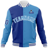 Custom Split Fashion Jacket Letterman Raglan Sleeves Astronaut Athletic Baseball Jacket