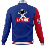 Custom Split Fashion Jacket Letterman Raglan Sleeves Astronaut Baseball Jacket