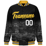 Custom City Connect Jacket Personalized Name Numbers Blend Windproof College Baseball Jacket