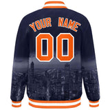 Custom City Connect Jacket Personalized Name Numbers Blend Windproof College Baseball Jacket