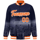 Custom City Connect Jacket Personalized Name Numbers Blend Windproof College Baseball Jacket