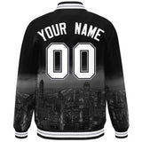 Custom City Connect Jacket Personalized Name Numbers Blend Windproof College Baseball Jacket