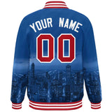 Custom City Connect Jacket Personalized Name Numbers Blend Windproof College Baseball Jacket