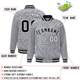 Custom Stitched Graffiti Pattern Jacket with Your Name Number Logo for Men/Women Baseball Jacket