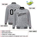 Custom Stitched Graffiti Pattern Jacket Hook Personalized Name Number Logo Breathable Baseball Jackets