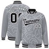 Custom Stitched Graffiti Pattern Jacket Hook Personalized Name Number Logo Breathable Baseball Jackets