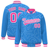 Custom Stitched Graffiti Pattern Jacket Hook Personalized Name Number Logo Breathable Baseball Jackets