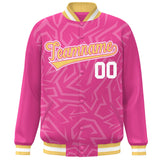 Custom Stitched Graffiti Pattern Jacket Hook Personalized Name Number Logo Breathable Baseball Jackets