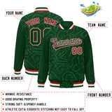 Custom Stitched Graffiti Pattern Jacket Hook Personalized Name Number Logo Breathable Baseball Jackets