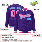 Custom Stitched Graffiti Pattern Jacket Hook Personalized Name Number Logo Breathable Baseball Jackets