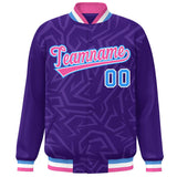 Custom Stitched Graffiti Pattern Jacket Hook Personalized Name Number Logo Breathable Baseball Jackets