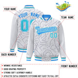 Custom Stitched Graffiti Pattern Jacket Hook Personalized Name Number Logo Breathable Baseball Jackets