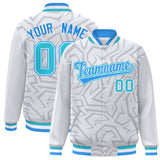 Custom Stitched Graffiti Pattern Jacket Hook Personalized Name Number Logo Breathable Baseball Jackets