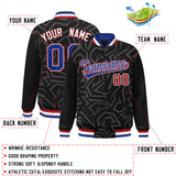 Custom Stitched Graffiti Pattern Jacket Hook Personalized Name Number Logo Breathable Baseball Jackets