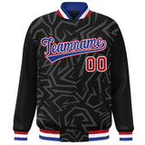 Custom Stitched Graffiti Pattern Jacket Hook Personalized Name Number Logo Breathable Baseball Jackets