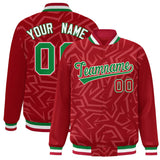Custom Stitched Graffiti Pattern Jacket Hook Personalized Name Number Logo Breathable Baseball Jackets