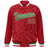 Custom Stitched Graffiti Pattern Jacket Hook Personalized Name Number Logo Breathable Baseball Jackets