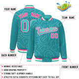 Custom Stitched Graffiti Pattern Jacket Hook Personalized Name Number Logo Breathable Baseball Jackets