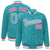 Custom Stitched Graffiti Pattern Jacket Hook Personalized Name Number Logo Breathable Baseball Jackets
